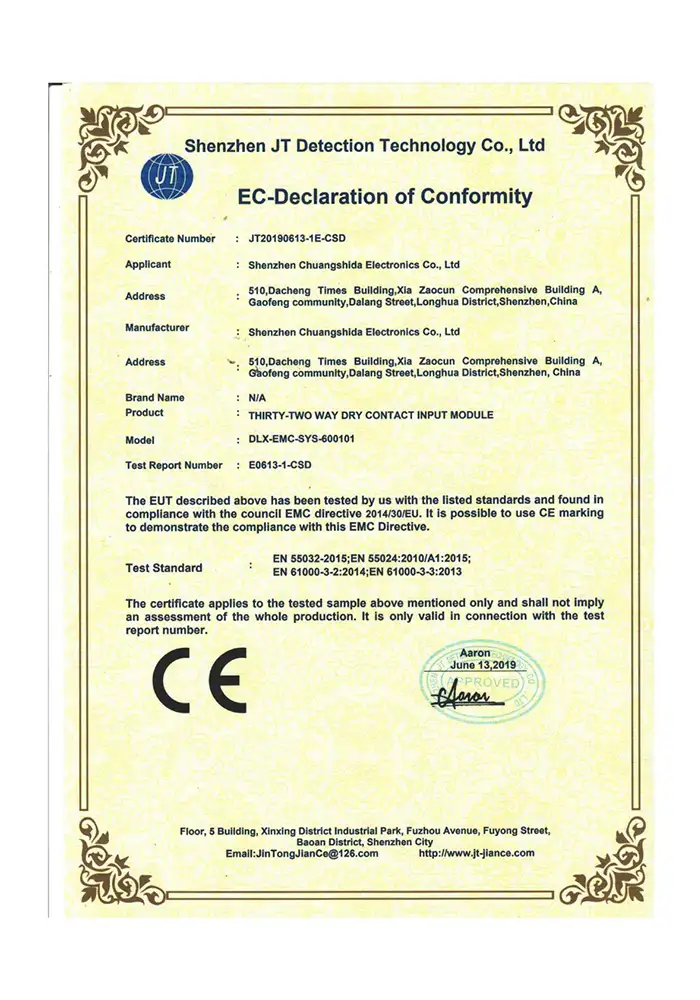 CE Certification 02